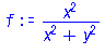 x^2/(x^2+y^2)