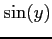 $ \sin(y)$