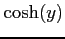 $ \cosh(y)$