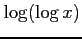 $ \displaystyle{\log(\log x)}$