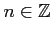 $ n\in\mathbb{Z}$
