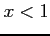 $ x<1$