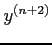 $\displaystyle y^{(n+2)}$