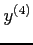 $\displaystyle y^{(4)}$