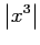 $ \displaystyle{\left\vert x^3\right\vert}$