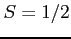 $ S=1/2$