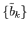 $ \{\tilde{b}_{k}\}$