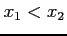 $ x_{1}<x_{2}$