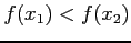 $ f(x_{1})<f(x_{2})$
