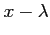 $ x-\lambda$