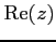 $ \mathrm{Re}(z)$