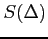 $ S(\Delta)$