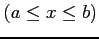 $ (a\leq x\leq b)$
