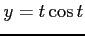 $ y=t\cos t$