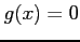 $ g(x)=0$