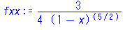 3/4/(1-x)^(5/2)