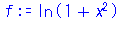 ln(1+x^2)